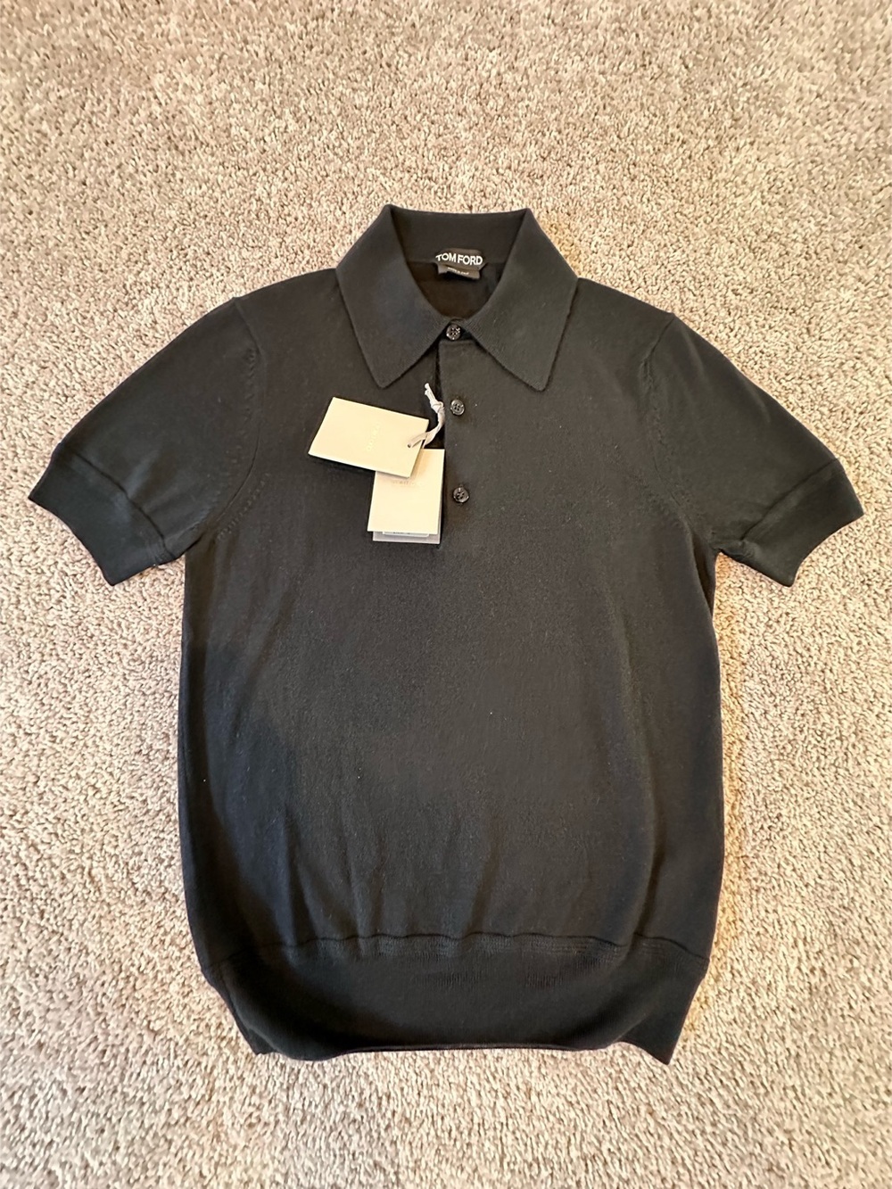 TOM FORD Polo Black Size 46 NWT